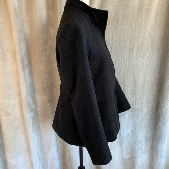 OLD NAVY Pea Coat Up Collar Black SMALL - Picture 7 of 12